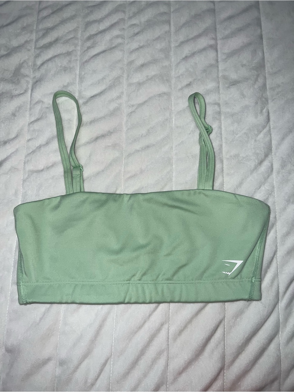 Gymshark Light Mint Green Strappy Bandeau Sports Bra